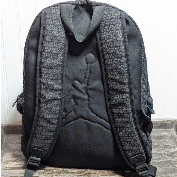 Nike Air Jordan Jumpman 23 Gray Backpack Model Padded Straps - Picture 2 of 5